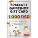 SpaceNET Gameshop Gift Card 1000 RSD